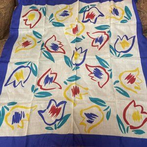 Mid Century Japanese Acrylic Scarf